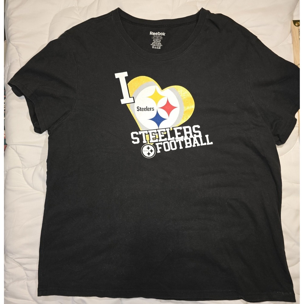 NFL Team Apparel Pittsburgh Steelers NFL Women's Black Shirt XL